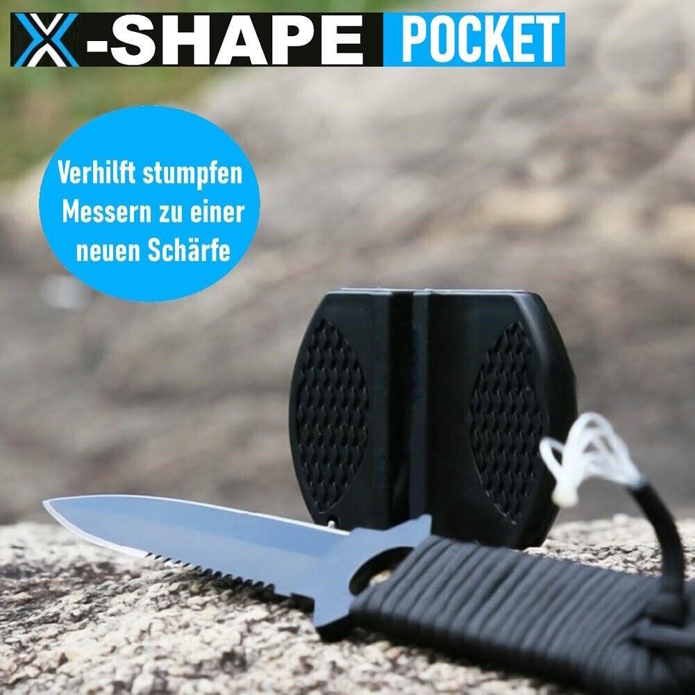 X-SHAPE POCKET Profi Messerschärfer Messerschleifgerät Messer Schärfen Sharper