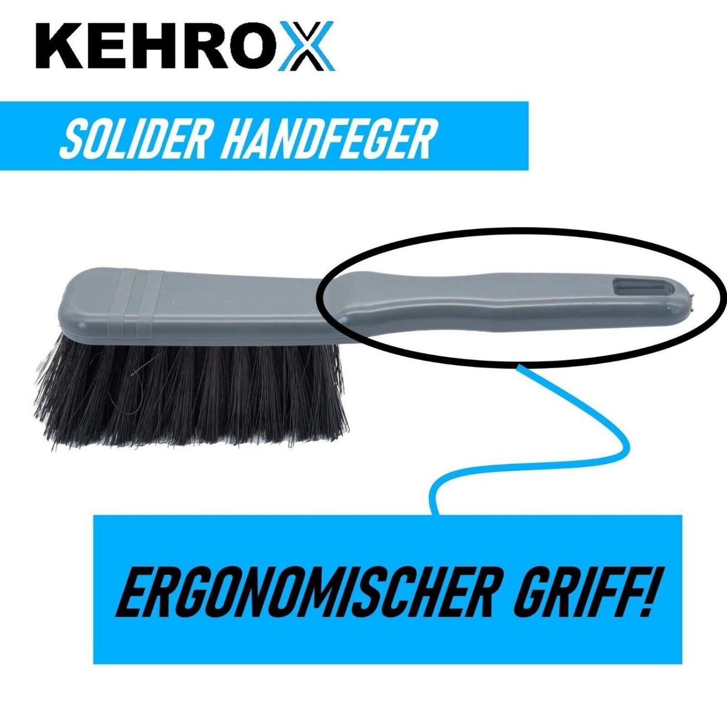 KEHROX Kehrgarnitur Kehrschaufel Handfeger Handbesen Kehrset Handkehrset 2er Set