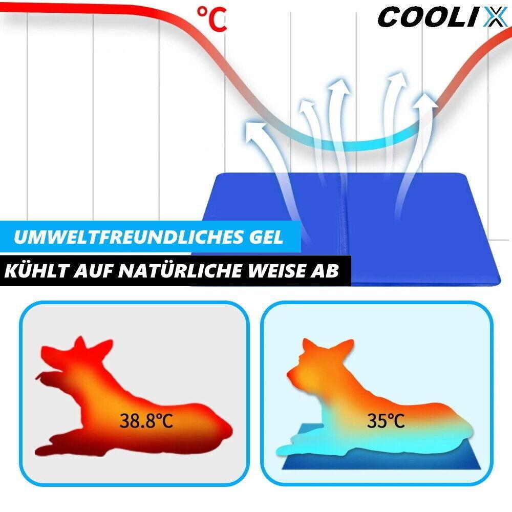 COOLIX Hunde Kühlmatte Kühlunterlage Kühldecke Kältematte Gelmatte selbstkühlend