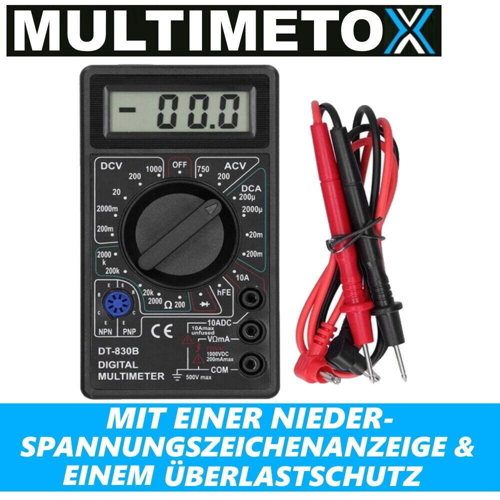 MULTIMETOX Digital Multimeter Volt Tester Spannungsmesser Spannungstester Strom