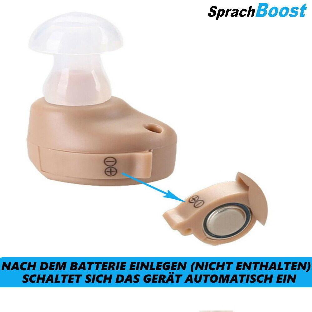 SPRACHBOOST Mini Hörverstärker Hörhilfe Hörgerät Soundverstärker unsichtbar Box