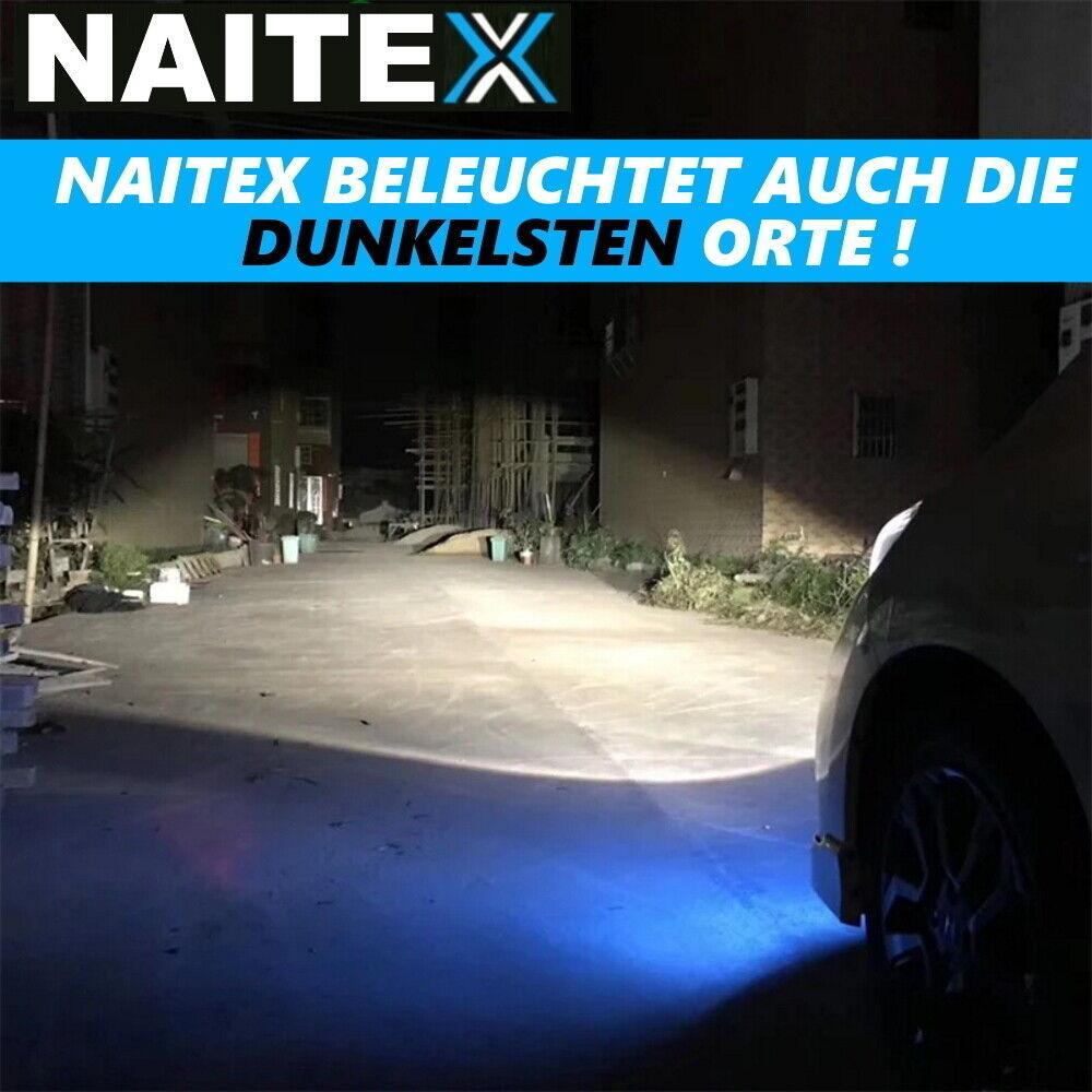 NAITEX SUPER WHITE H7 8500K 55W HALOGEN LAMPEN XENON LOOK EFFEKT BIRNEN LEUCHTEN