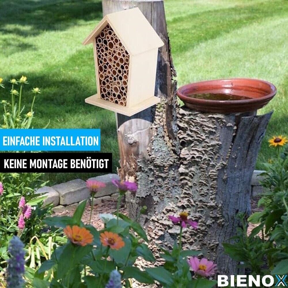 BIENOX Insektenhotel Bienenhotel Holz Nistkasten Insektennistkasten Insektenhaus