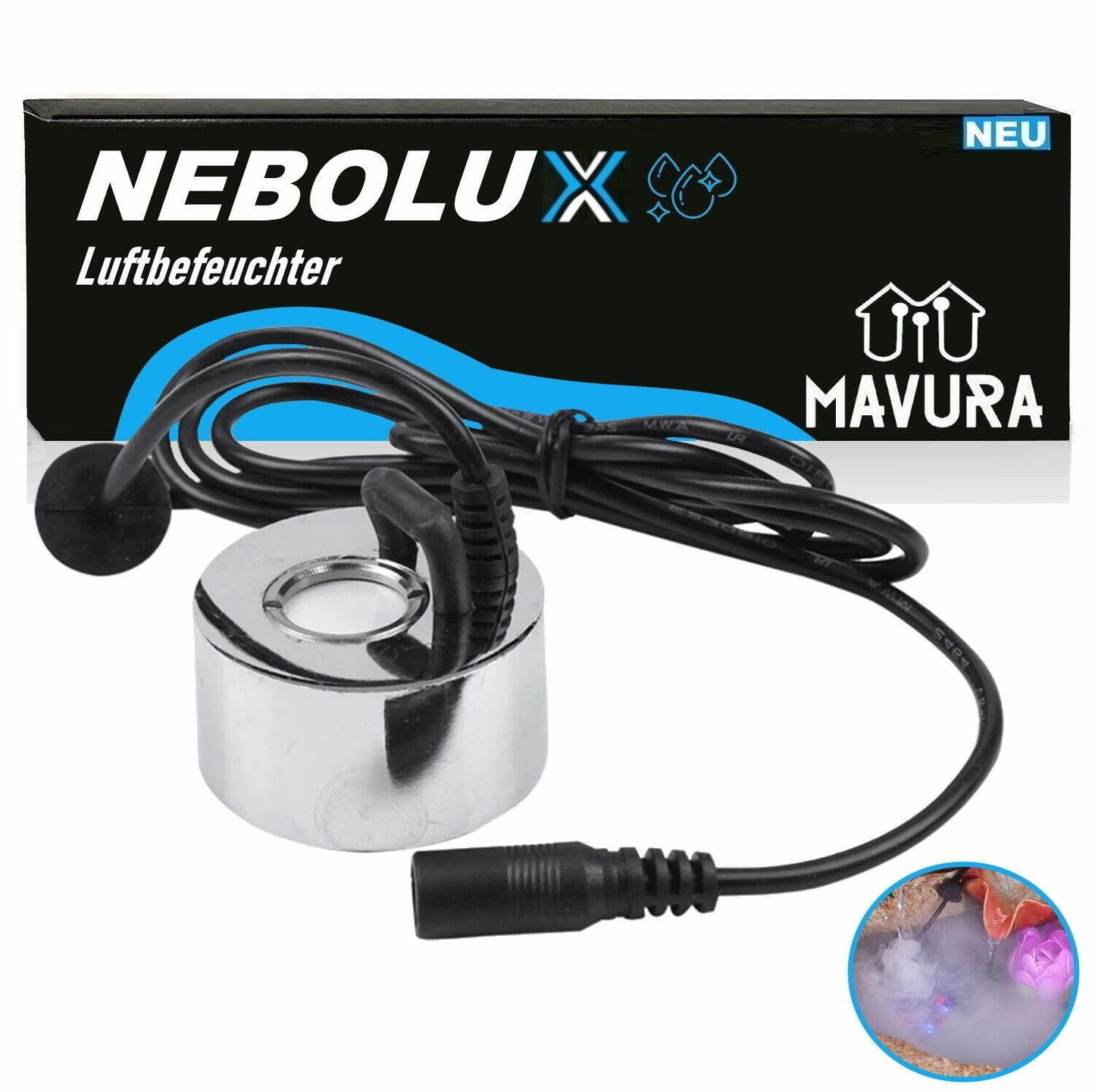 NEBOLUX Vernebler Nebelmacher Luftbefeuchter Dampferzeug Nebler Nebel