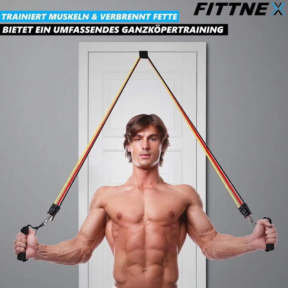 FITTNEX Profi Fitness Bänder Set Gymnastikband Widerstandsbänder Yoga Resistance