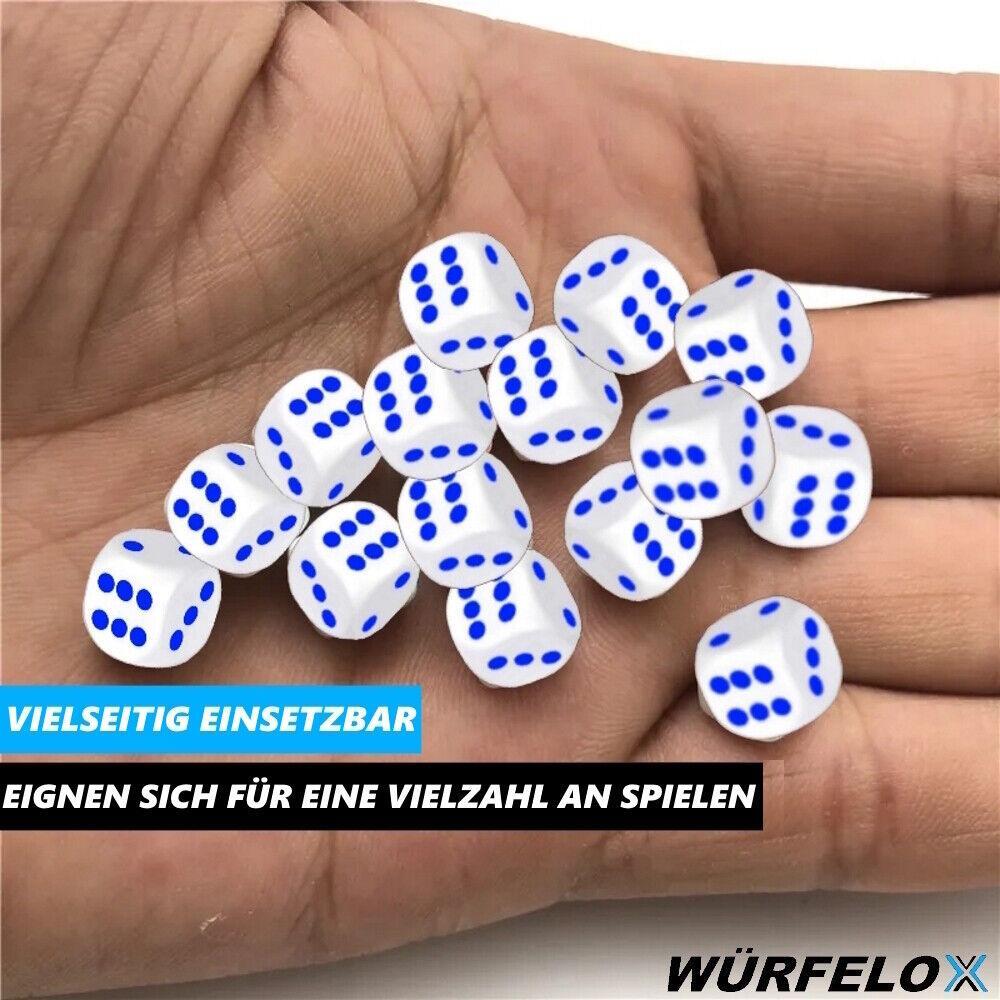 WÜRFELOX Würfel Spielwürfel Würfelspiel f. Brett Rollen Tabletopspiele 100er Set