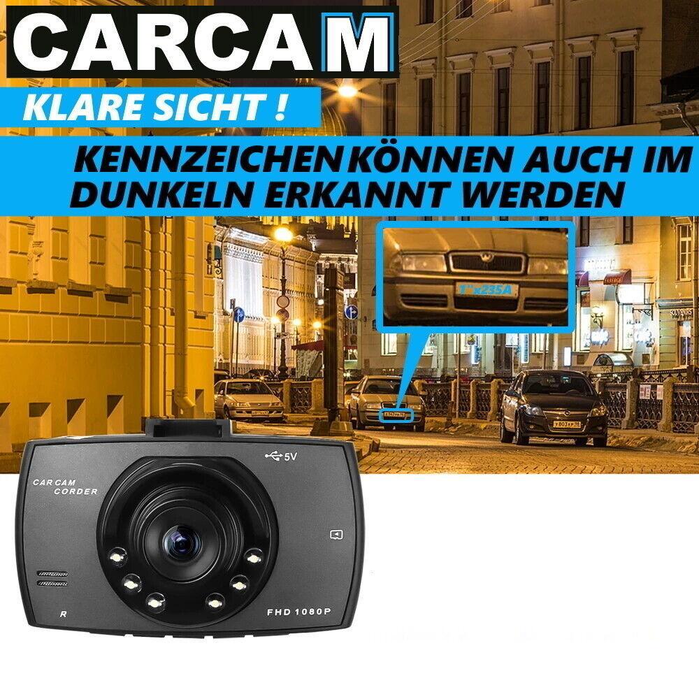 CARCAM DASHCAM FULL HD AUTO LKW TAXI 1080P RECORDER KFZ KAMERA NACHTSICHT KFZ