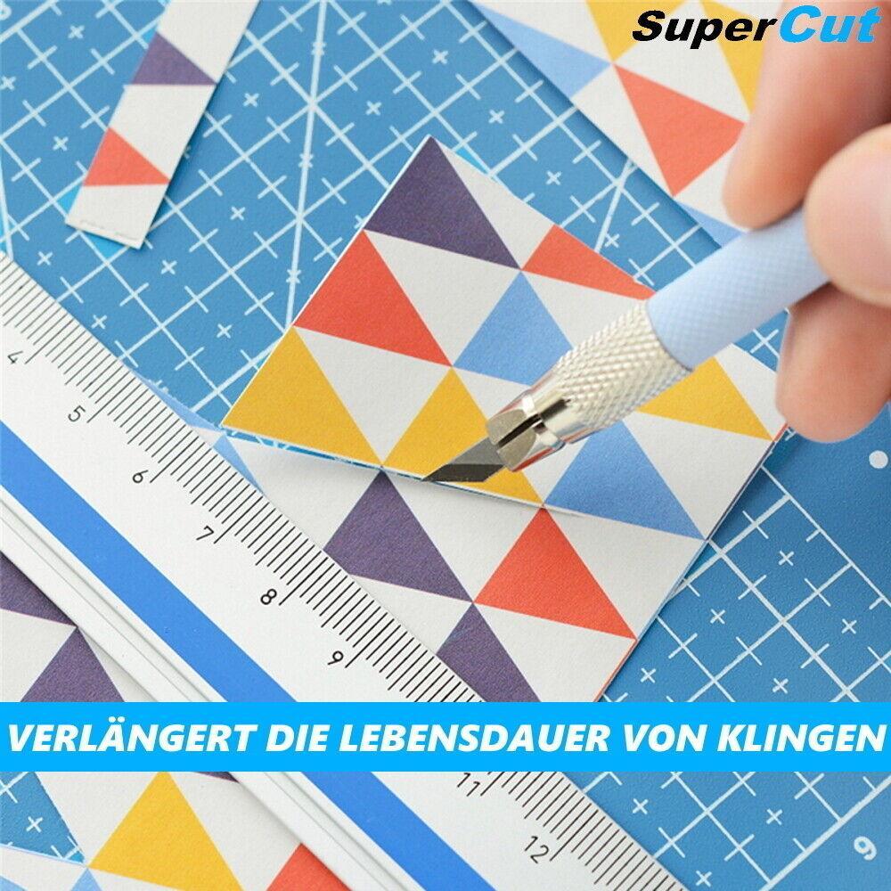 SuperCut Schneidematte Schneideunterlage Bastelmatte Bastelunterlage blau A5