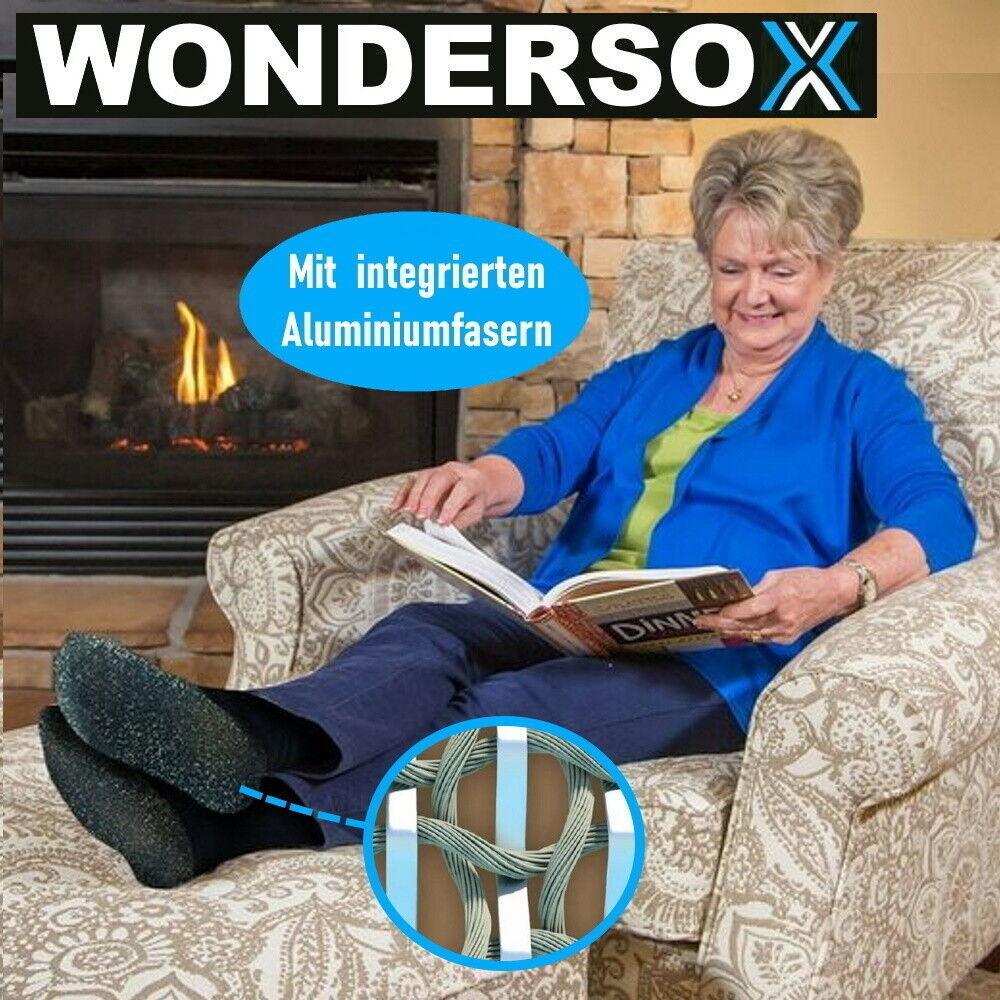 WONDERSOX Thermo Socken Herren Damen Winterstrümpfe Wintersocken Warme Strümpfe