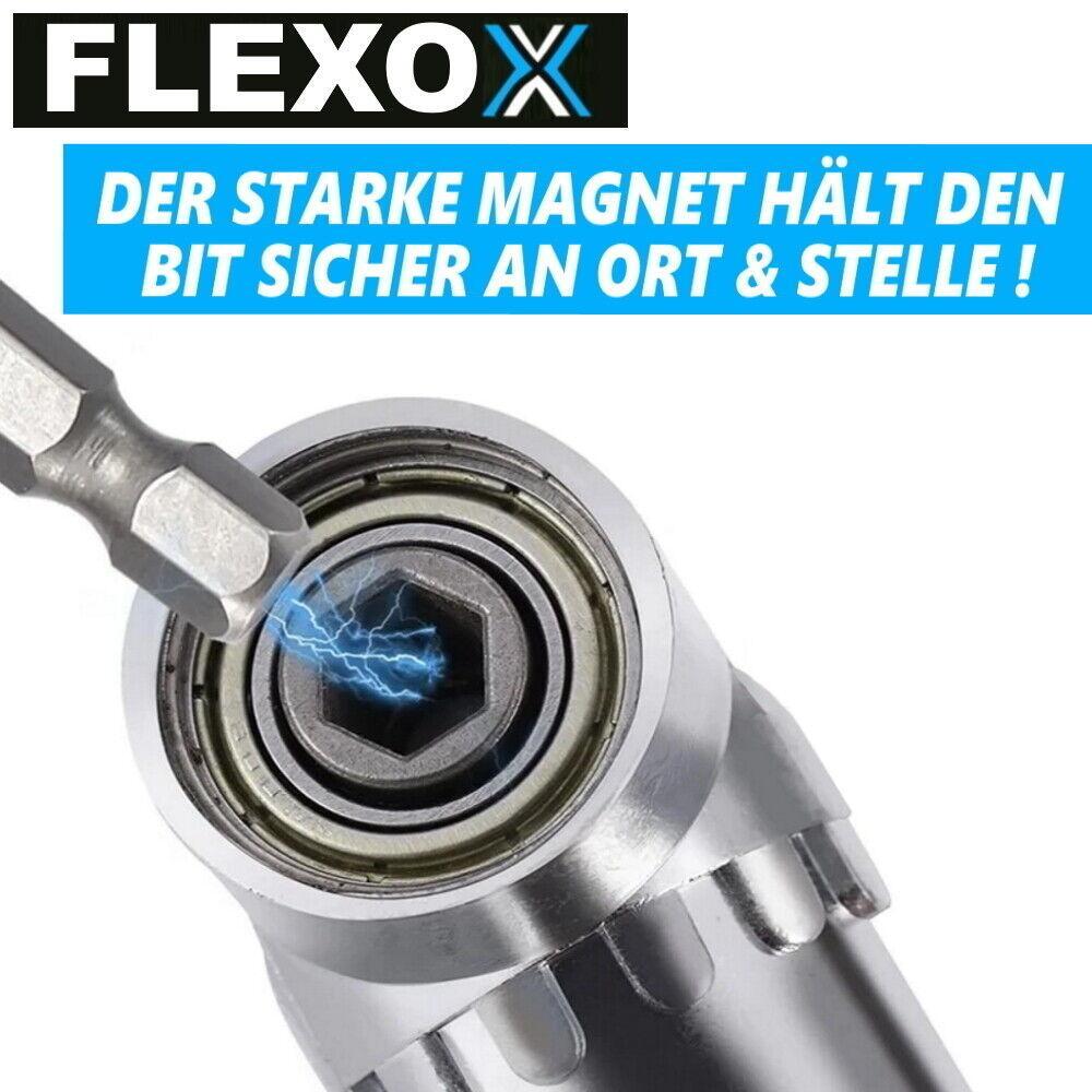 FLEXOX Bithalter flexibel schwenkbar gelenk winkel magnetisch Schraubendreher