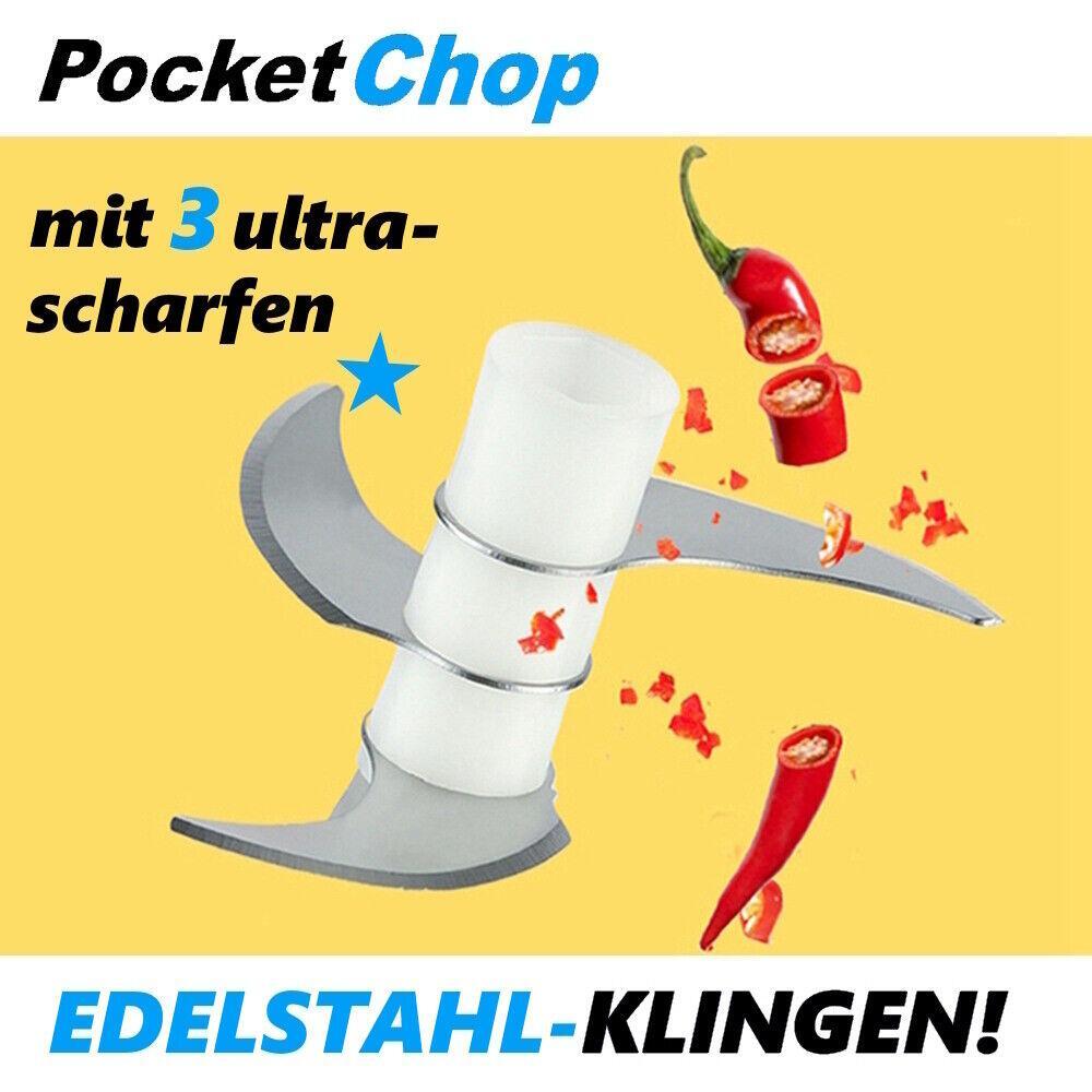 POCKETCHOP Elektrischer Mini Zerkleinerer Akku Multi-Zerkleinerer USB Chopper