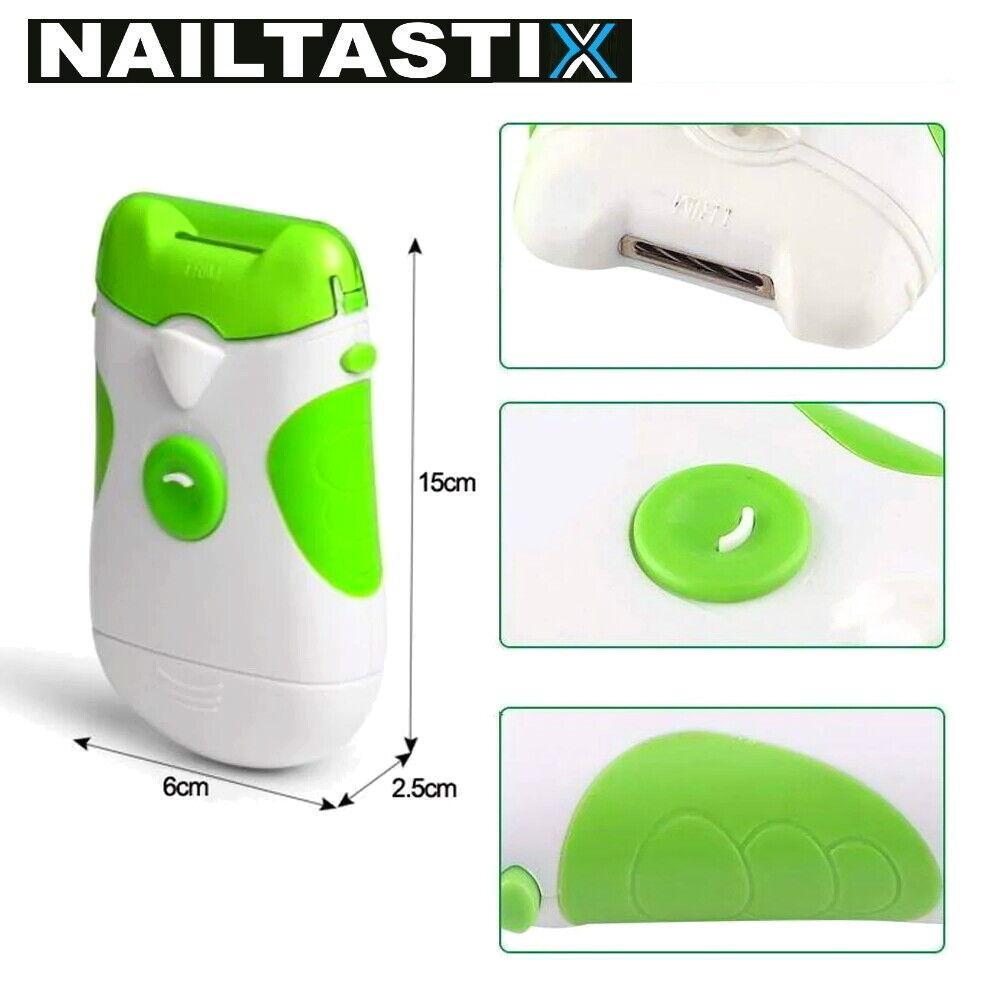 NAILTASTIX Nageltrimmer Nagelschere Nagelschneider Nagel Fräse Feile elektrisch