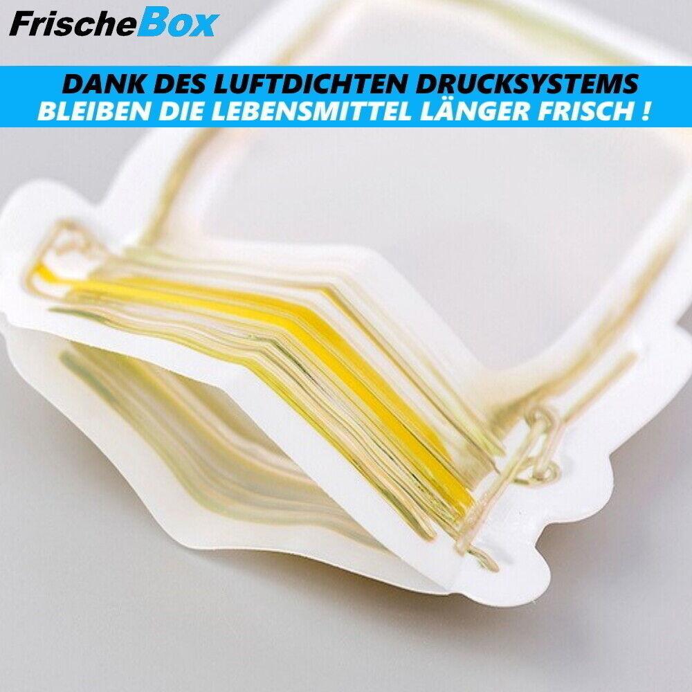 FrischeBox Aufbewahrungsbeutel Lebensmittelboxen Frischhaltedosen Silikon 10er