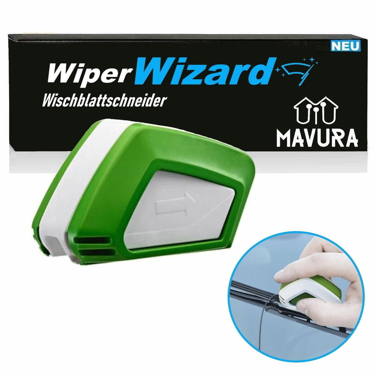 WiperWizard Scheibenwischer Nachschneider Wischblattschneider Wischerblatt