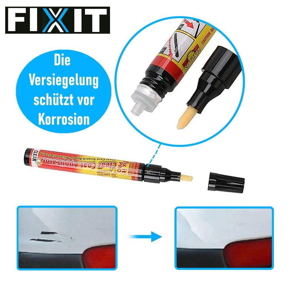 FIXIT Lackreparaturstift Lackstift Universal Reparatur Kratzer Entferner 2er Set