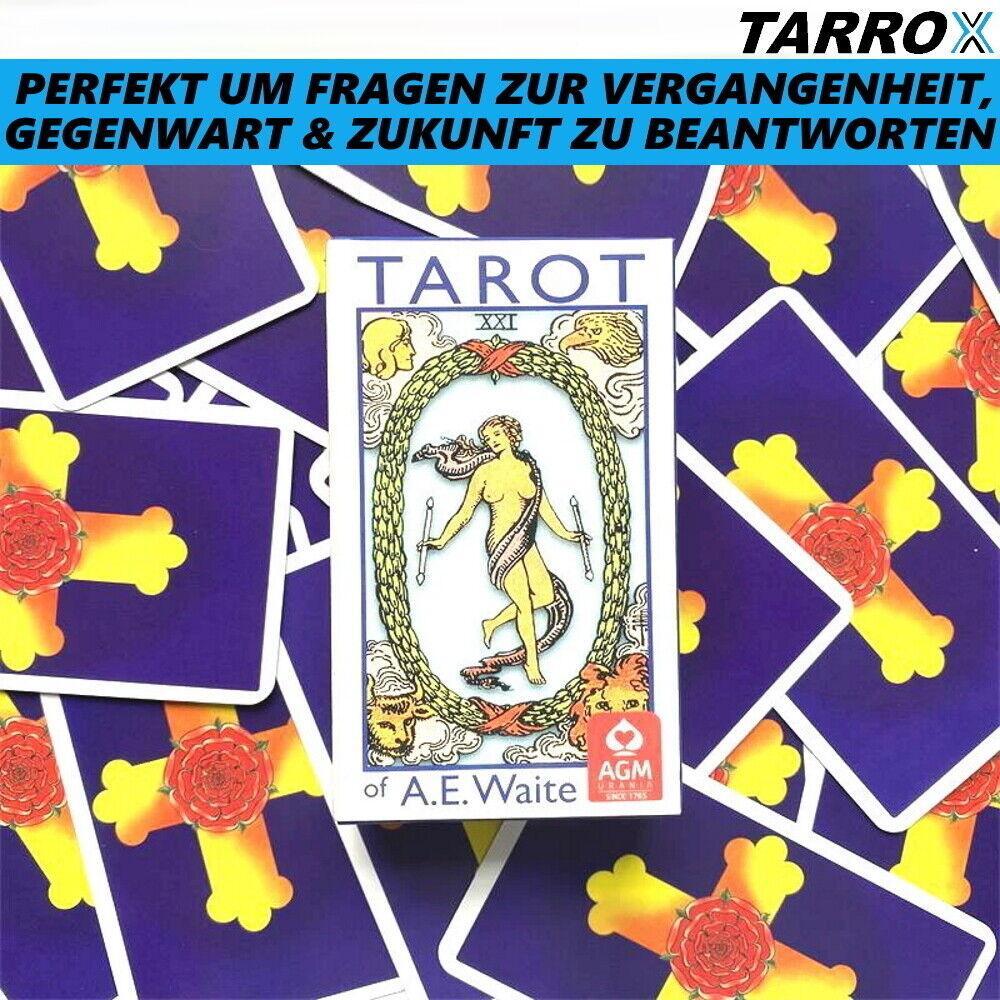 TARROX Tarotkarten Set Orakel Mystic Magie Kartendeck Set für Anfänger 78Stk