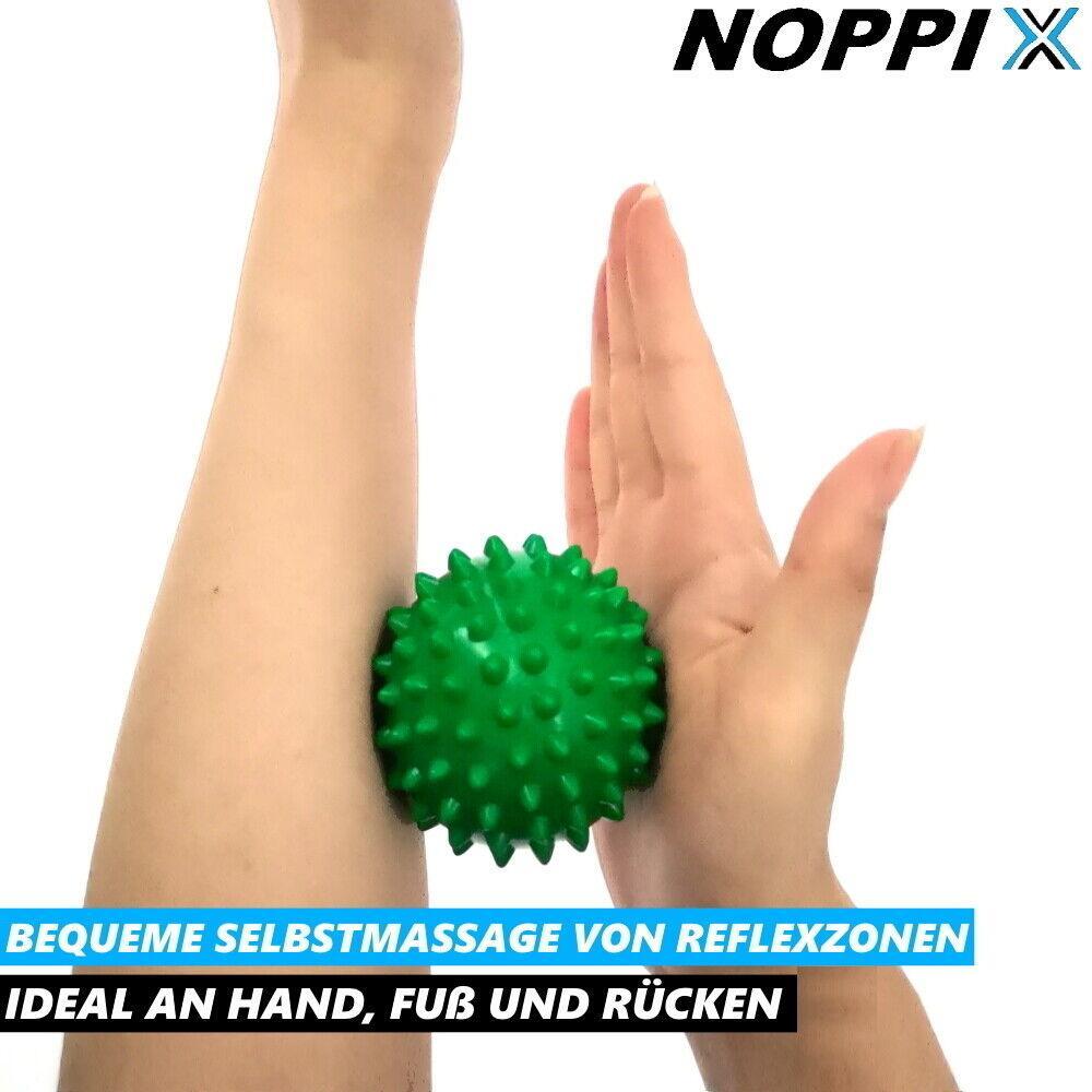NOPPIX Massageball Igelball Massagebälle Noppenball Stachelkugel Massage [4Stk]