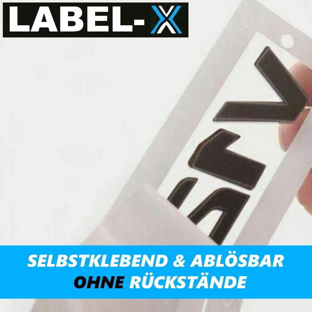 LABEL-X V12 Biturbo Schwarz Schriftzug Emblem Logo für AMG G65 S65 SL65 CL65 etc