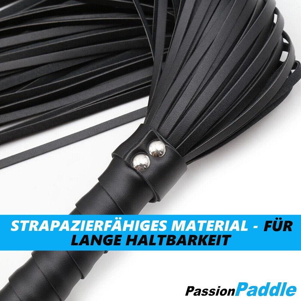 PassionPaddle Flogger Erotik SM Leder Peitsche Wildleder Sexspielzeug Cosplay