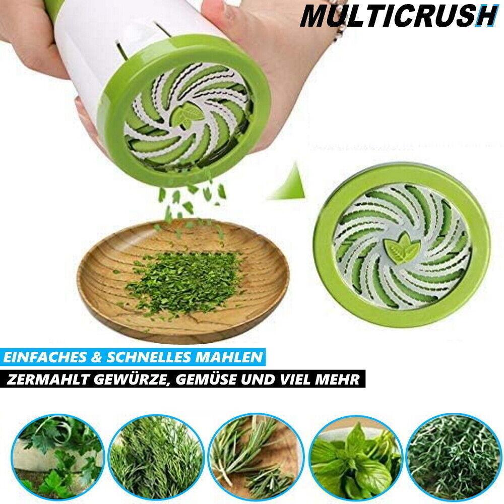 MULTICRUSH Multizerkleinerer Multihacker Grinder Kräuter Gemüse Reibe manuell