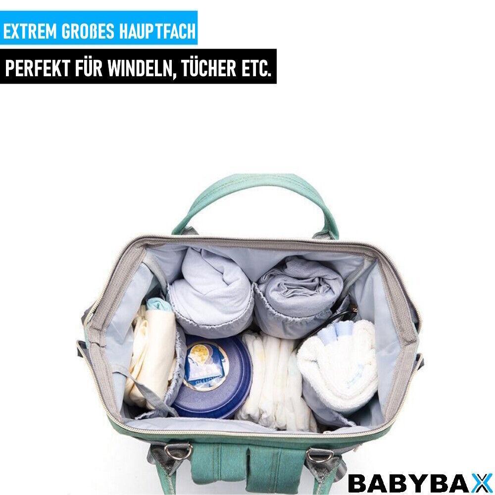 BABYBAX Wickeltasche Babytasche Wickelrucksack Baby Windelrucksack Mamatasche