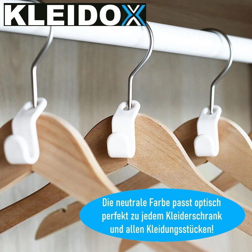 KLEIDOX Kleiderbügel Verbinder Kleiderhaken Erweiterung Verbindungshaken [48Stk]