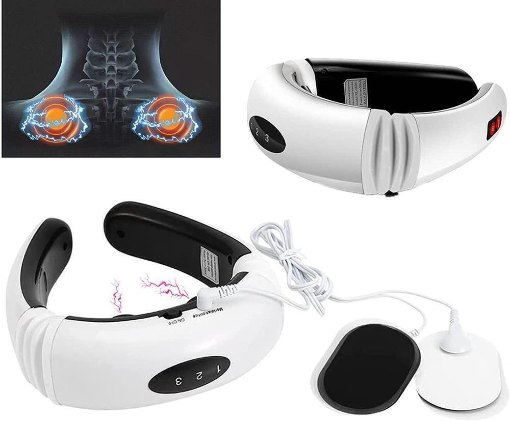 NACKY EMS Nackenmassagegerät Nacken Massage Massagegerät Vibration Wärmefunktion