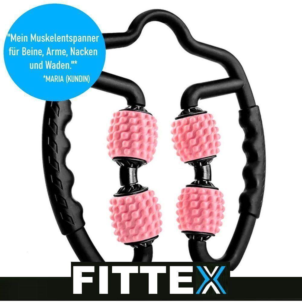 FITTEX Massage Gerät Roller Griff Faszien Muskel Beine Arme Nacken Cellulite