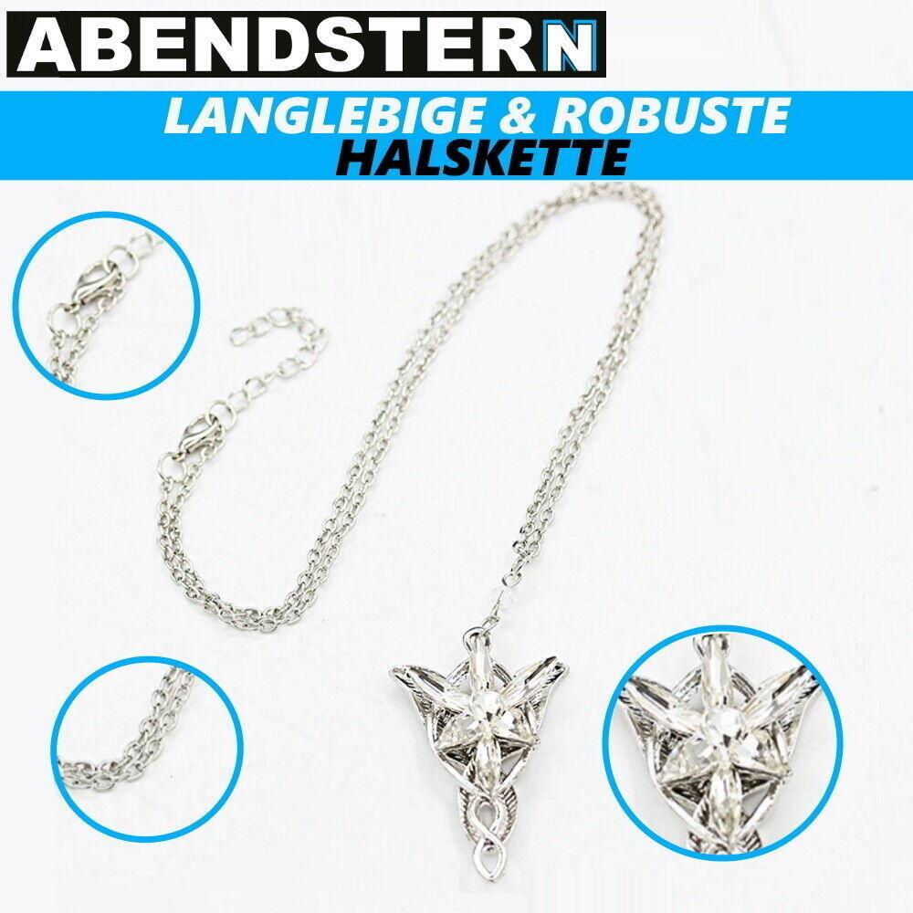 ABENDSTERN Kette aus Tombak Herr der Ringe Hobbit Arweb Replik Schmuckstück