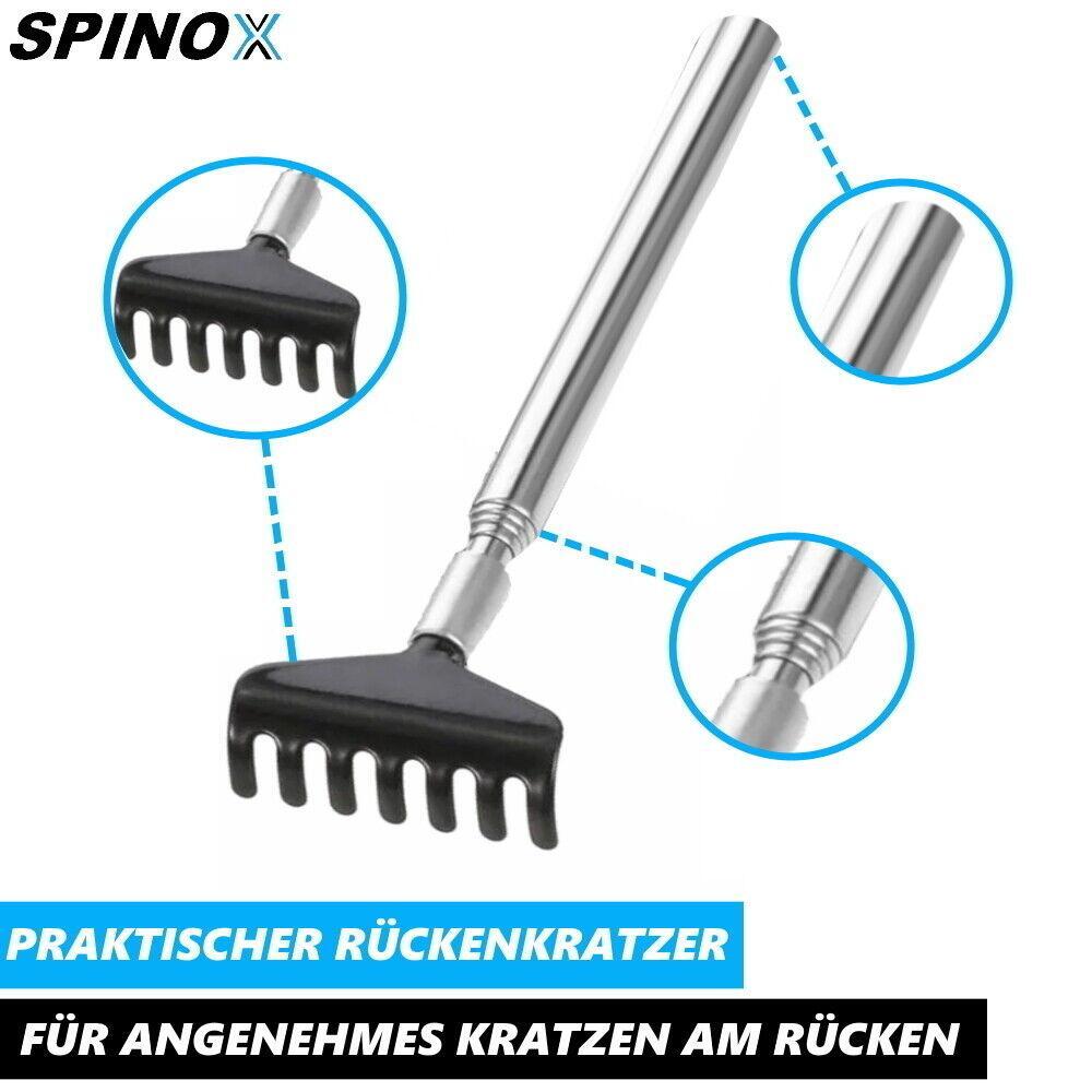 SPINOX Kopfmassagegerät Kopfkrauler Spinne + Gratis Rückenkratzer [DAS ORIGINAL]