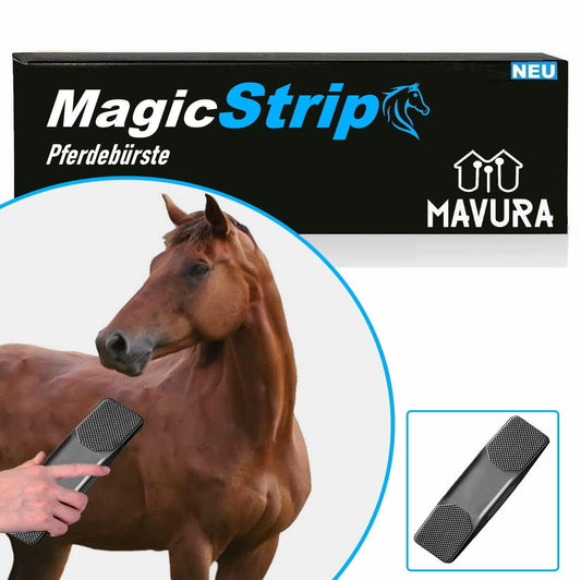MagicStrip Pferdebürste Kardätsche Pferdekardätsche Pferdestriegel Putzbürste