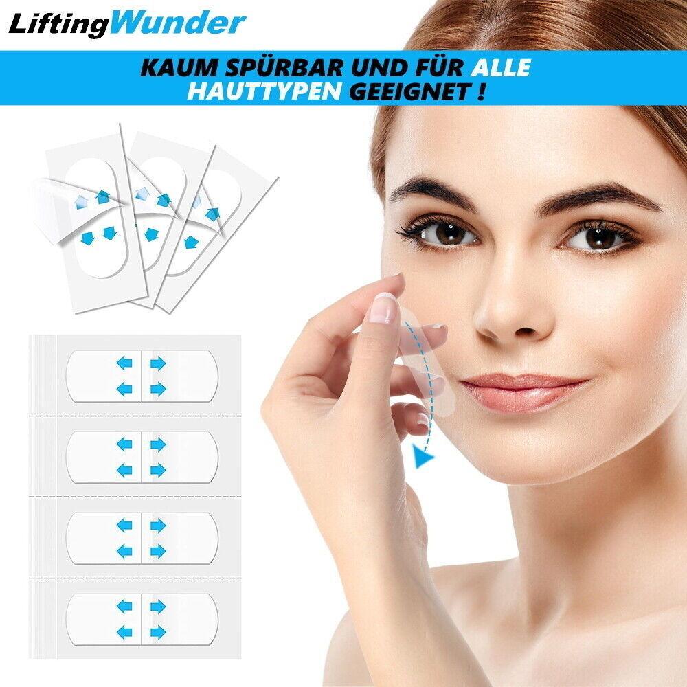 LIFTINGWUNDER Face Lifting Tapes Unsichtbare Face-Lifting Gesichtsaufkleber 60St