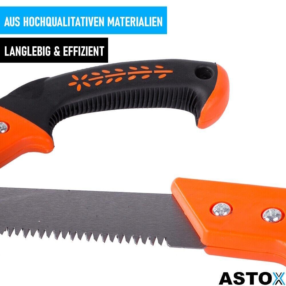 ASTOX Handsäge Gartensäge Campingsäge Astsäge Holzsäge Baumsäge Japan Zugzahn