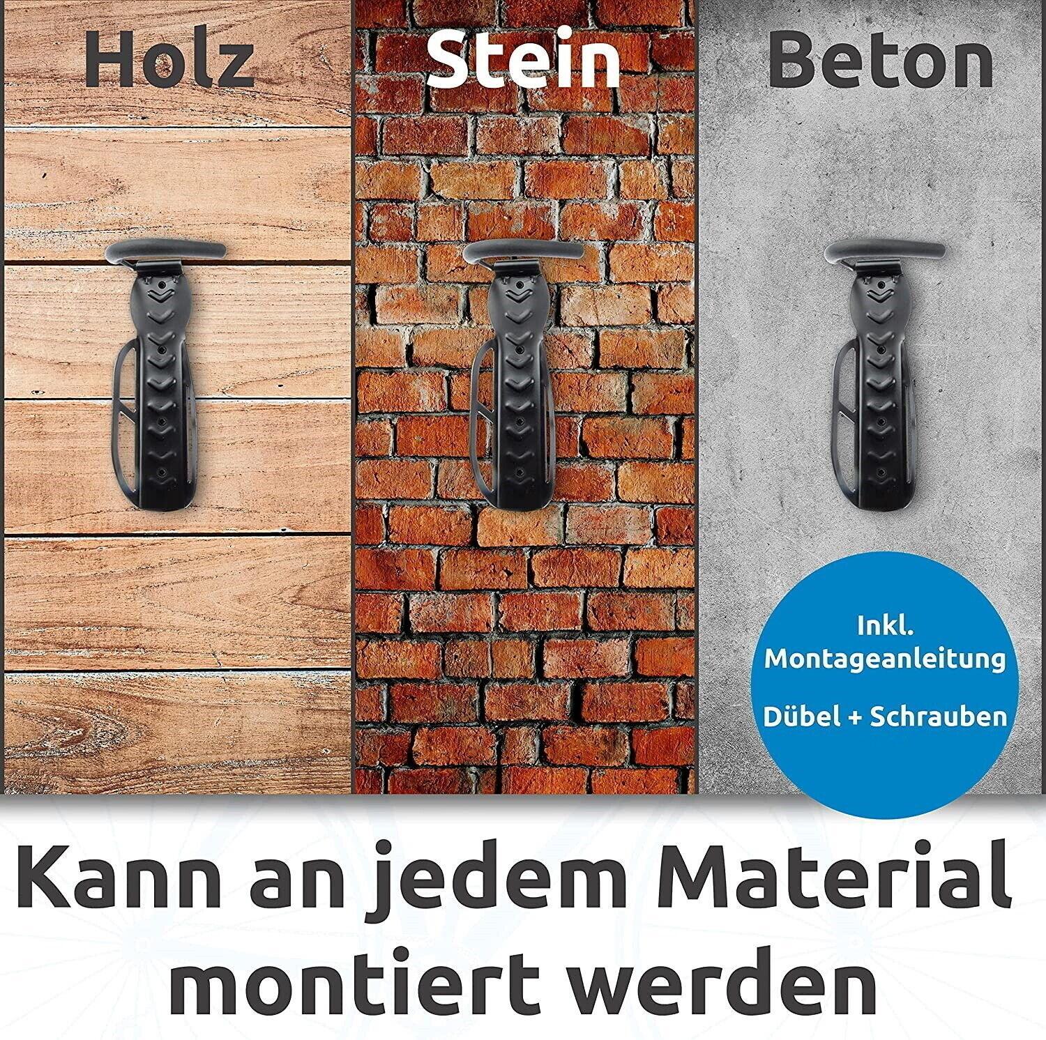 MAVURA Fahrrad Wandhalter Fahrradhaken Radhalter Fahrradaufhängung Wandhalterung