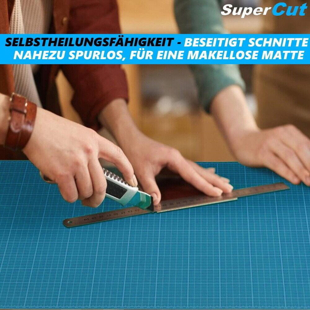 SuperCut Schneidematte Schneideunterlage Bastelmatte Bastelunterlage blau A5