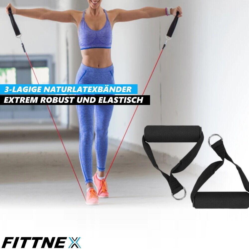 FITTNEX Profi Fitness Bänder Set Gymnastikband Widerstandsbänder Yoga Resistance
