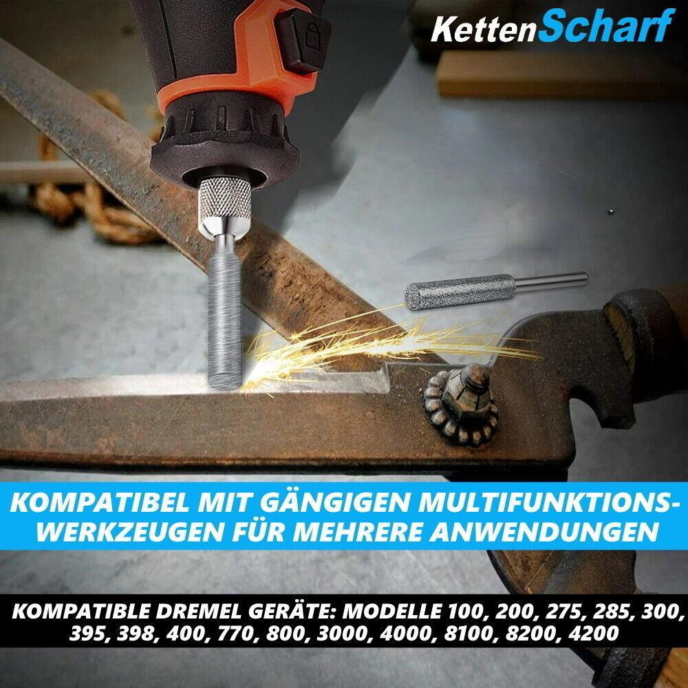 KettScharf Kettenschärfer Kettensägen Schärfer Sägeblattschärfgerät Aufsatz