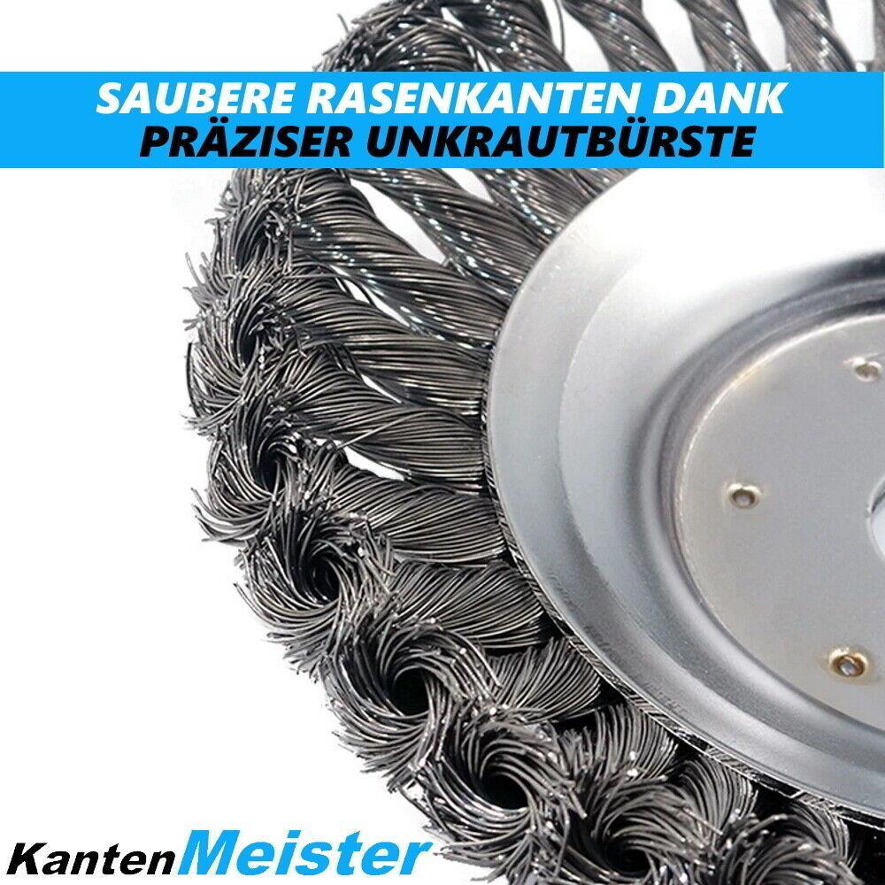 KantenMeister Profi Unkrautbürste Freischneider Motorsense Wildkrautbürste