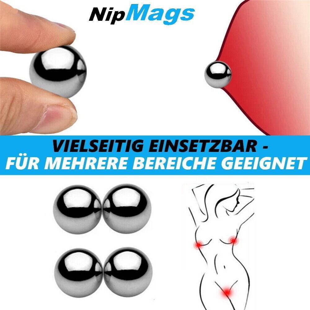 NipMags Starke Magnetische Kugeln Nippel Klemmen BDSM Erotik Brust Simulator 4er