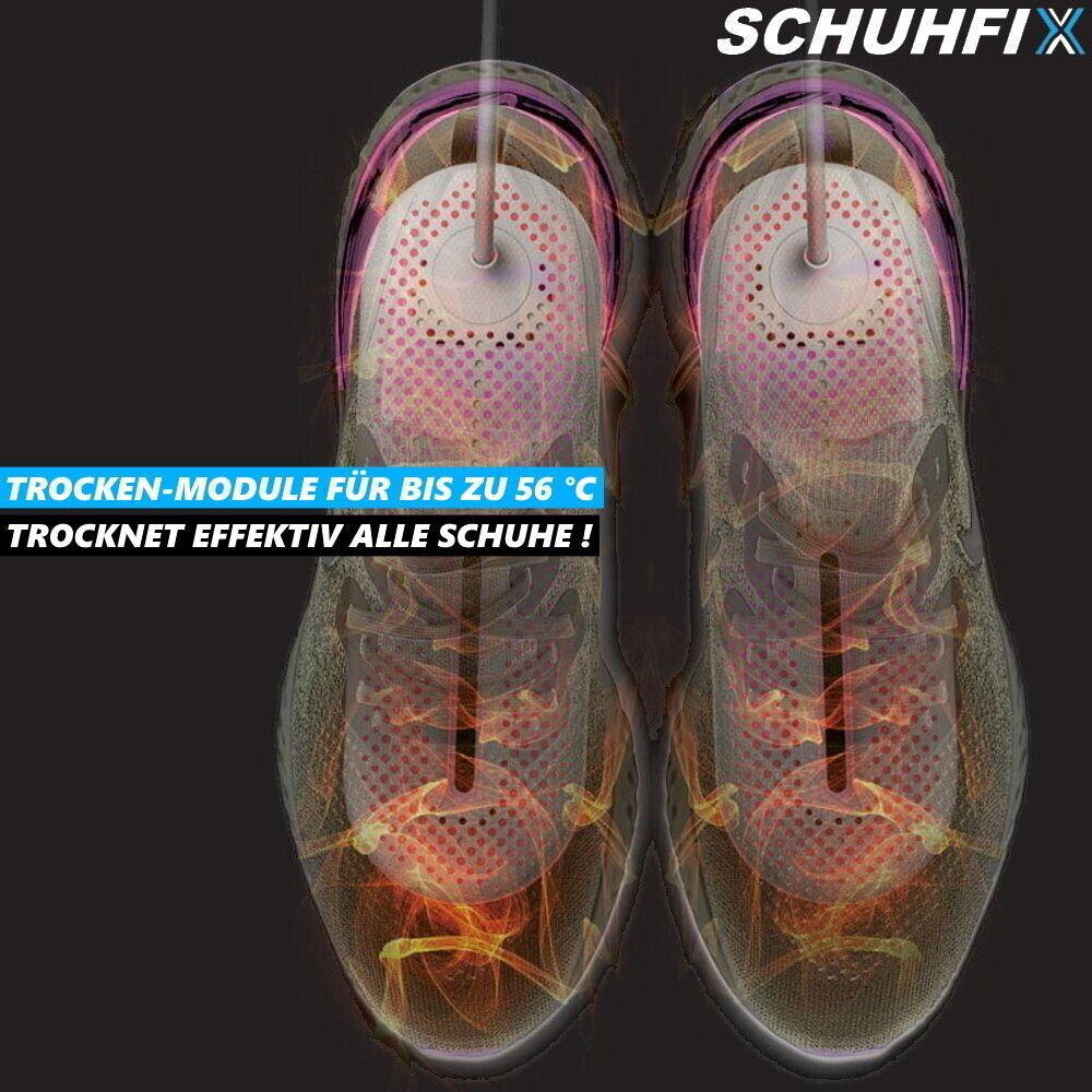 SCHUHFIX Geruchsvernichter Elektrischer Stiefeltrockner Schuhwärmer mit UV