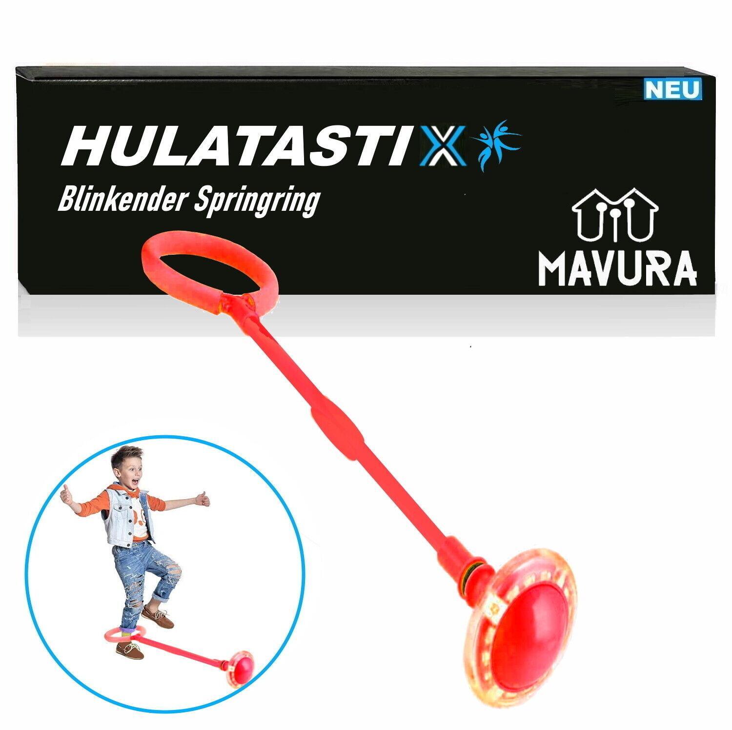 HULATASTIX LED Fußkreisel Springring Springseil Schaukelball Hüpfspiel Hula Jump