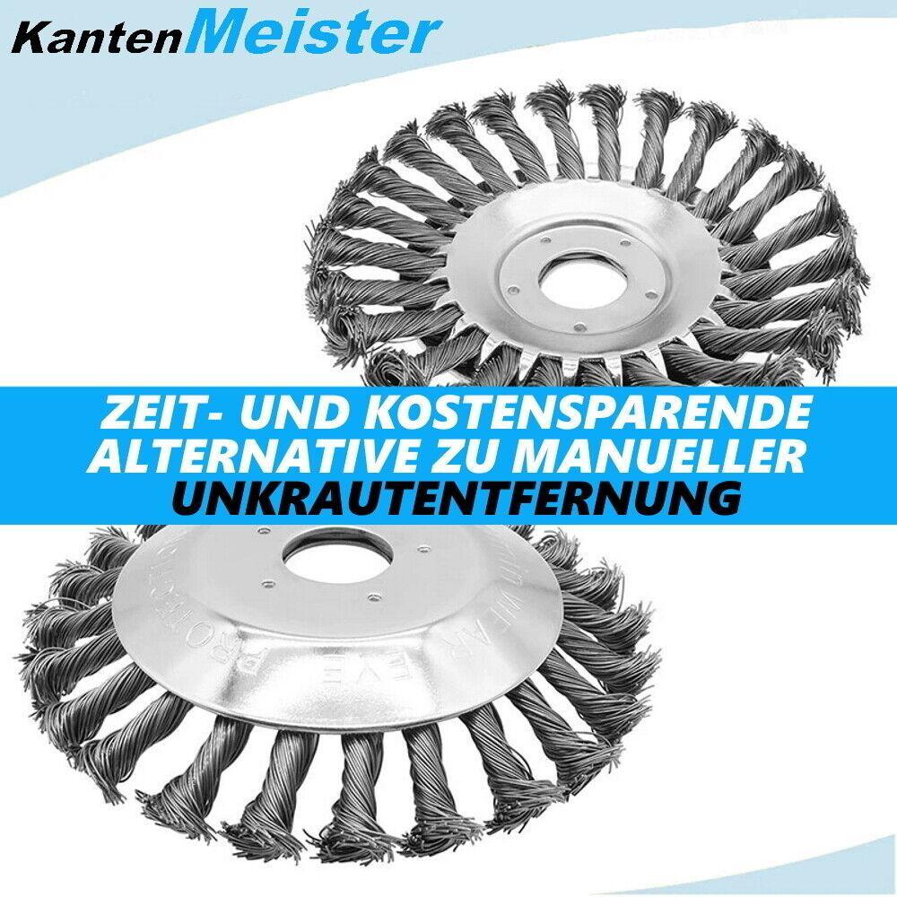 KantenMeister Profi Unkrautbürste Freischneider Motorsense Wildkrautbürste