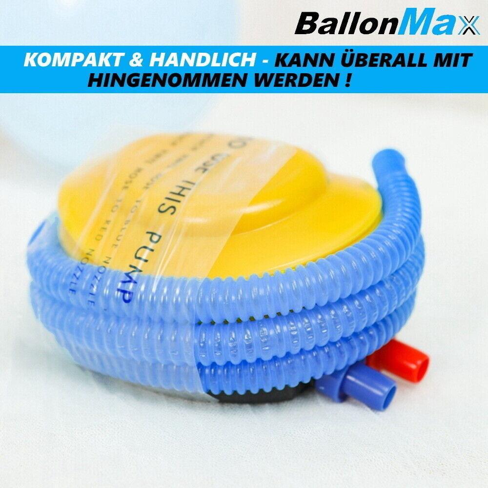 BALLONMAX Fußpumpe Luftpumpe Tretpumpe Blasebalg für Luftballon Matratzen u.v.m.