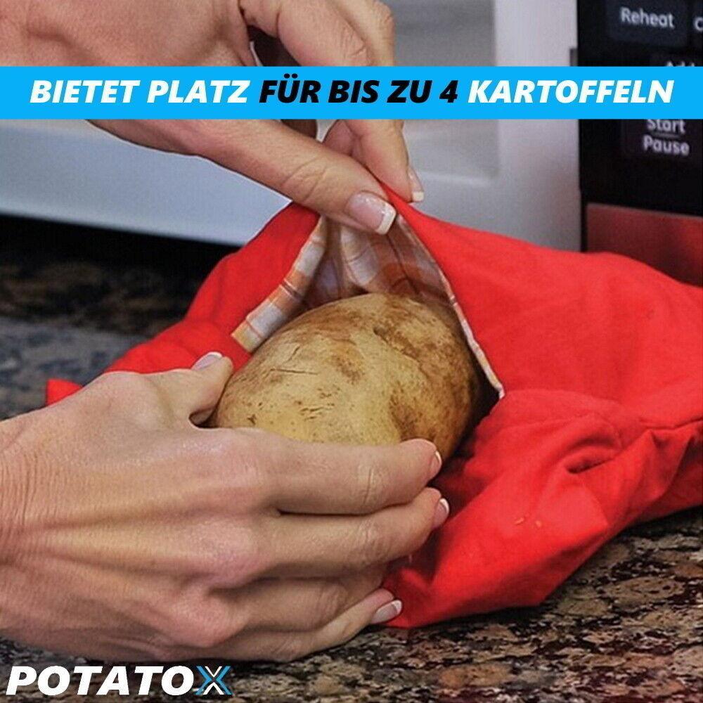 POTATOX Mikrowellen Kartoffelsack Kartoffelbeutel Kartoffeltasche Kartoffelgarer