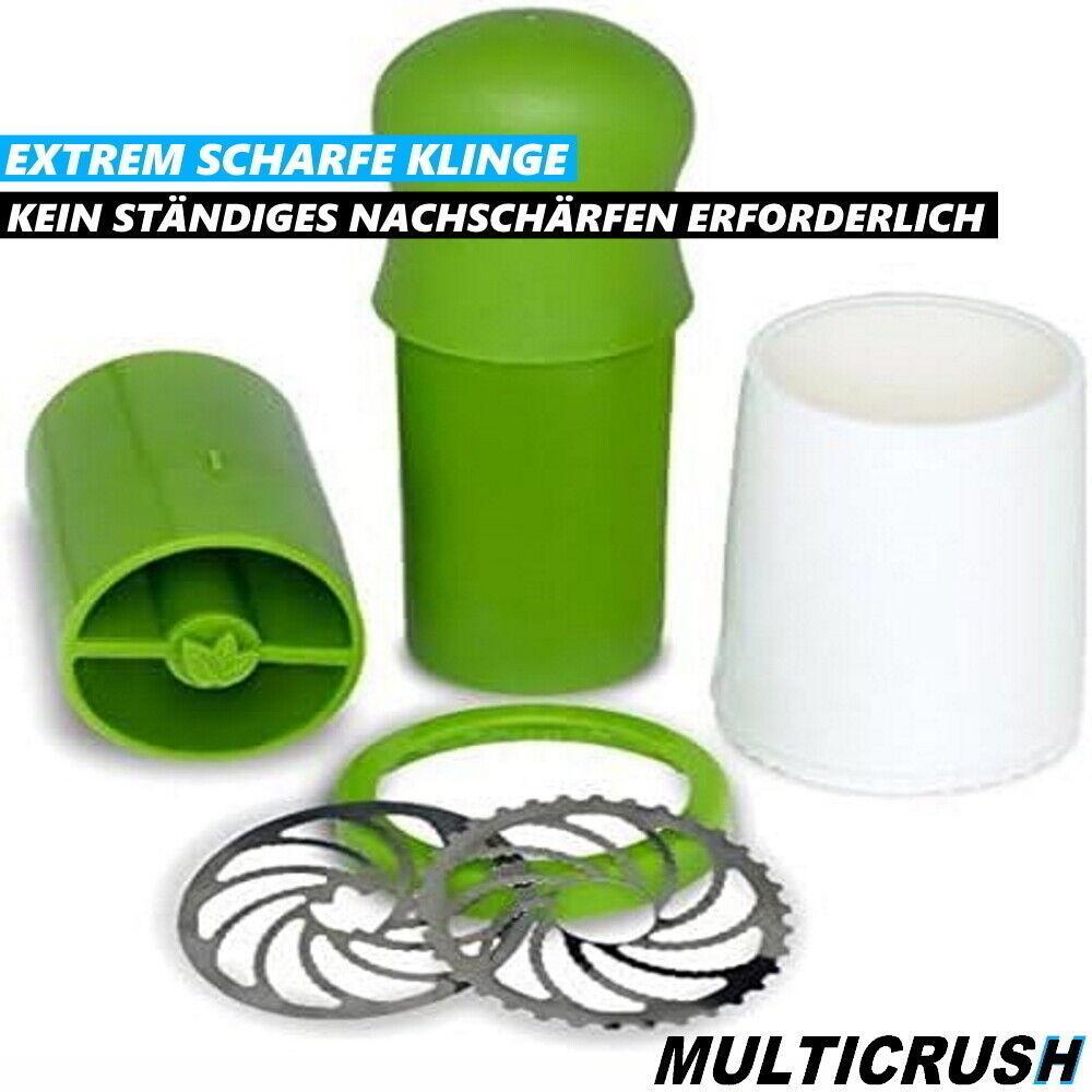 MULTICRUSH Multizerkleinerer Multihacker Grinder Kräuter Gemüse Reibe manuell