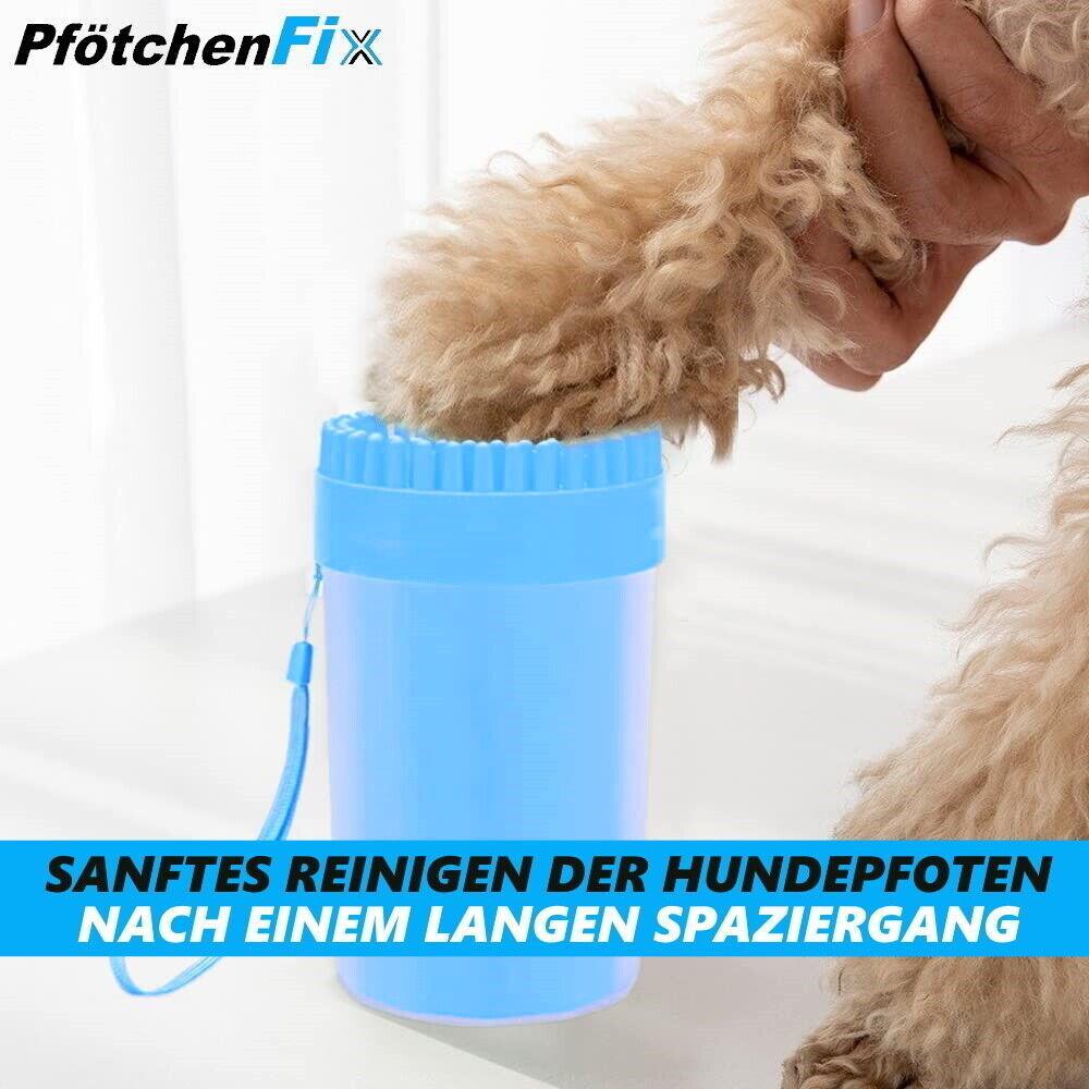 PFÖTCHENFIX Pfotenreiniger Hundepfotenreiniger Massagebürste Hund Katze Silikon