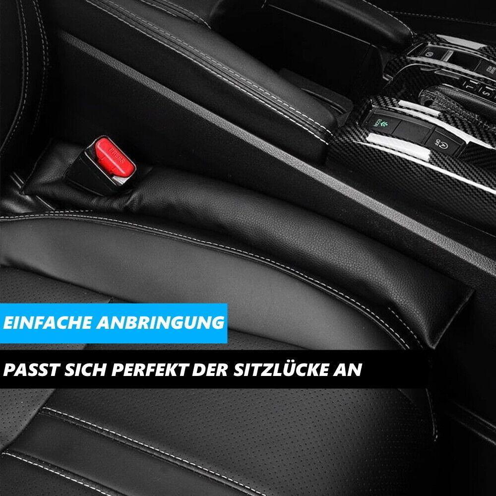 FÜLLOX Lückenfüller Auto Sitzlückenfüller Universal Ritzenfüller 2er Set schwarz