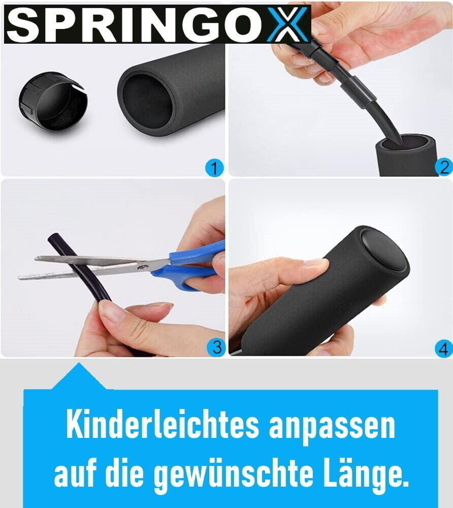 SPRINGOX Profi Springseil Speed Rope Jump Seilspringen Hüpfseil Fitness Stahl
