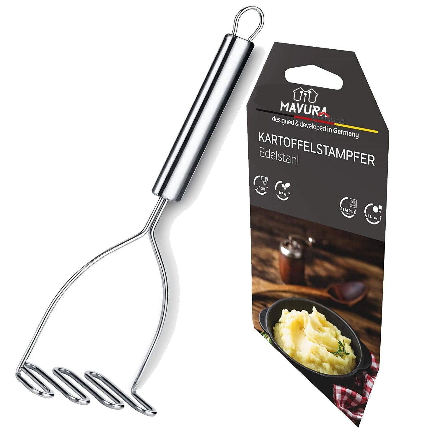 Edelstahl Kartoffelstampfer Kartoffelpresse Kartoffelquetsche Kartoffel Stampfer