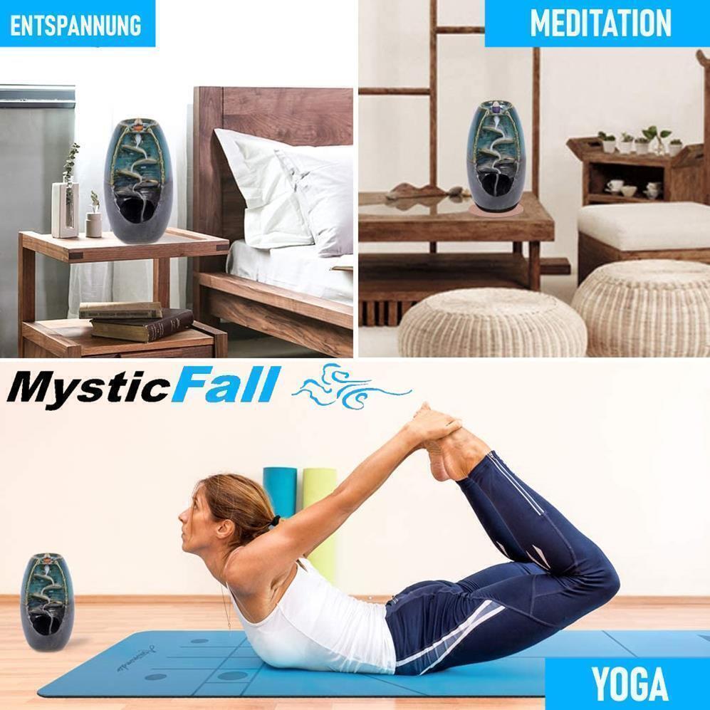 MYSTICFALL Räucherwasserfall Rückfluß Räuchergefäß Duft Kegel Weihrauchbrenner